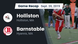 Recap: Holliston  vs. Barnstable  2019