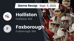 Recap: Holliston  vs. Foxborough  2022