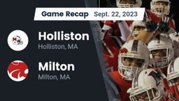 Recap: Holliston  vs. Milton  2023