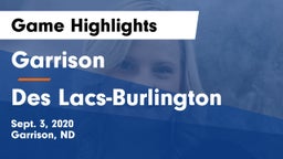 Garrison  vs Des Lacs-Burlington  Game Highlights - Sept. 3, 2020