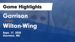 Garrison  vs Wilton-Wing Game Highlights - Sept. 17, 2020