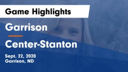 Garrison  vs Center-Stanton  Game Highlights - Sept. 22, 2020