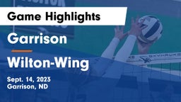 Garrison  vs Wilton-Wing Game Highlights - Sept. 14, 2023