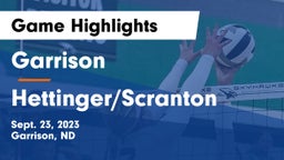 Garrison  vs Hettinger/Scranton Game Highlights - Sept. 23, 2023