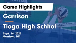 Garrison  vs Tioga High Schhol Game Highlights - Sept. 16, 2023