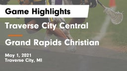 Traverse City Central  vs Grand Rapids Christian  Game Highlights - May 1, 2021
