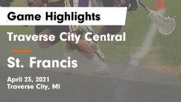 Traverse City Central  vs St. Francis  Game Highlights - April 23, 2021
