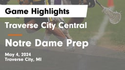 Traverse City Central  vs Notre Dame Prep  Game Highlights - May 4, 2024