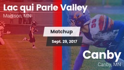 Matchup: Lac qui Parle Valley vs. Canby  2017
