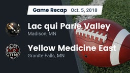 Recap: Lac qui Parle Valley  vs. Yellow Medicine East  2018