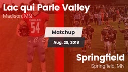 Matchup: Lac qui Parle Valley vs. Springfield  2019