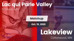Matchup: Lac qui Parle Valley vs. Lakeview  2020