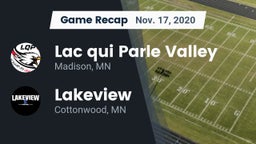 Recap: Lac qui Parle Valley  vs. Lakeview  2020