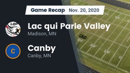 Recap: Lac qui Parle Valley  vs. Canby  2020