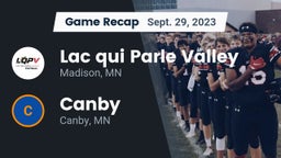 Recap: Lac qui Parle Valley  vs. Canby  2023
