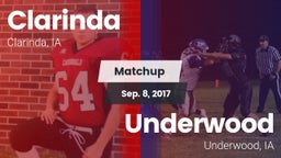 Matchup: Clarinda vs. Underwood  2017