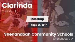 Matchup: Clarinda vs. Shenandoah Community Schools 2017