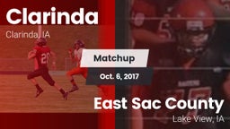 Matchup: Clarinda vs. East Sac County  2017