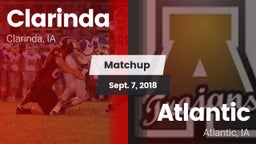 Matchup: Clarinda vs. Atlantic  2018
