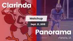 Matchup: Clarinda vs. Panorama  2018