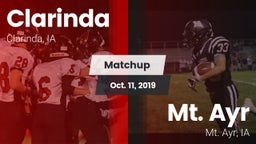 Matchup: Clarinda vs. Mt. Ayr  2019