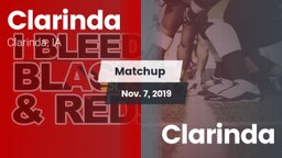 Matchup: Clarinda vs. Clarinda  2019