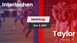 Matchup: Interlachen vs. Taylor  2017