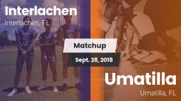 Matchup: Interlachen vs. Umatilla  2018