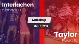 Matchup: Interlachen vs. Taylor  2018