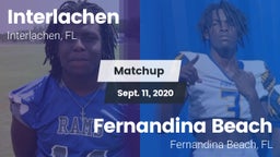 Matchup: Interlachen vs. Fernandina Beach  2020