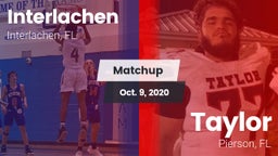 Matchup: Interlachen vs. Taylor  2020