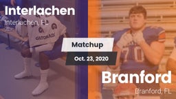 Matchup: Interlachen vs. Branford  2020