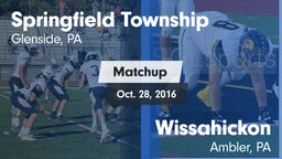 Matchup: Springfield Township vs. Wissahickon  2016