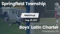 Matchup: Springfield Township vs. Boys' Latin Charter  2017