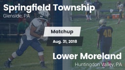 Matchup: Springfield Township vs. Lower Moreland  2018