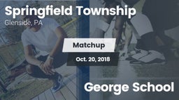 Matchup: Springfield Township vs. George School 2018