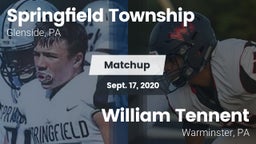 Matchup: Springfield Township vs. William Tennent  2020