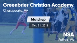 Matchup: Greenbrier Christian vs. NSA 2016