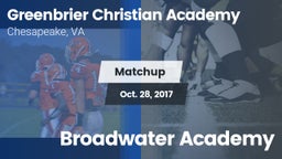 Matchup: Greenbrier Christian vs. Broadwater Academy 2017