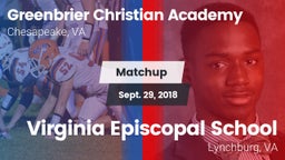 Matchup: Greenbrier Christian vs. Virginia Episcopal School 2018