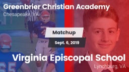 Matchup: Greenbrier Christian vs. Virginia Episcopal School 2019