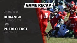 Recap: Durango  vs. Pueblo East  2016