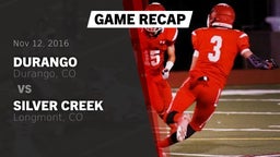 Recap: Durango  vs. Silver Creek  2016