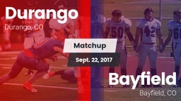 Matchup: Durango  vs. Bayfield  2017