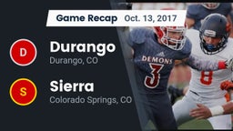 Recap: Durango  vs. Sierra  2017