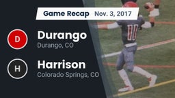 Recap: Durango  vs. Harrison  2017