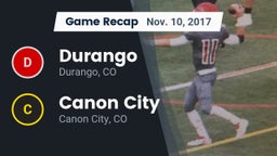 Recap: Durango  vs. Canon City  2017