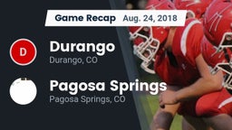 Recap: Durango  vs. Pagosa Springs  2018