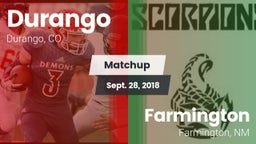 Matchup: Durango  vs. Farmington  2018