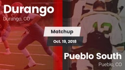 Matchup: Durango  vs. Pueblo South  2018